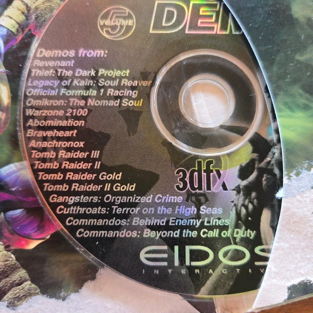 VTG Eidos Legacy Of Kain Soul Reaver PC Game 1999 Demos Volume 5 Manual USA GUC